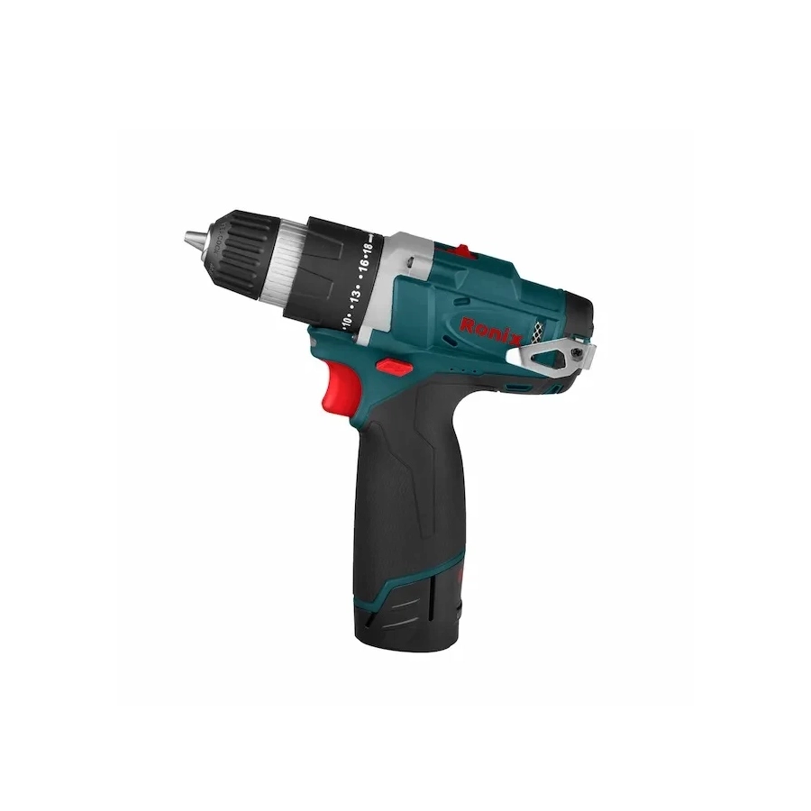 دریل پیچ گوشتی شارژی 12 ولت نیم تنه فلزی باکیف 8812(رونیکس)